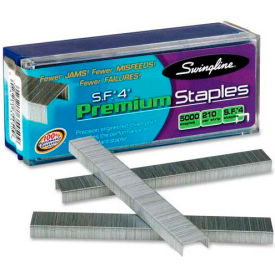 Swingline 35450 Swingline® S.F.® 4 Premium Staples, 1/4" Leg Length, 210 Per Strip, 5000/Box image.