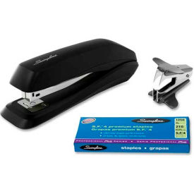 Swingline 54567 Swingline® Antimicrobial Standard Stapler with 1250 Staples and Staple Remover, Black image.