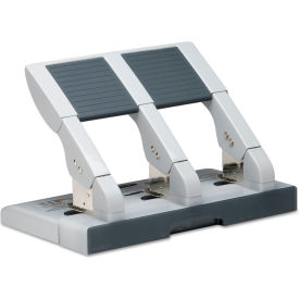 Swingline® 75-Sheet Heavy-Duty High-Capacity 3-Hole Adjustable Punch 9/32" Holes Putty/Gray