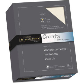 Southworth Products Corp. 934C Southworth® Granite Specialty Paper 934C, 8-1/2" x 11", Ivory, 1/Box image.