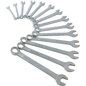 Sunex Tools 9715A Sunex Tools 9715A 14 PC. 6-19MM Metric Raised Panel Combination Wrench Set W/ Storage Pouch image.