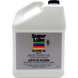 Super Lube Silicone Oil, 350 cSt, 1 gal Bottle, Clear - Pkg Qty 4