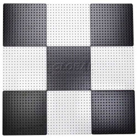 Syr-Tech ALGSTRP16x16PTD-BLK/WHT Pegboard Panels - Checkerboard Black & White 48" x 48" (9 pc  16") image.