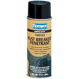 Krylon Products Group-Sherwin-Williams SC0103000 Sprayon LU103 Rust Breaker High-Performance Rust Penetrant, 10 oz. Aerosol Can - SC0103000 image.