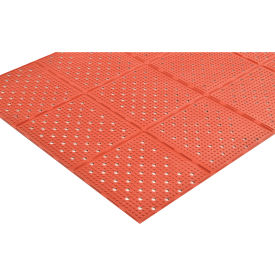 NoTrax® T23 Multi-Mat II™ Drainage Mat 3/8" Thick 3' x 2' Red