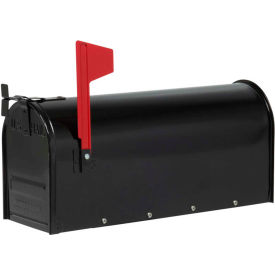 Tapco, Traffic & Parking Control Co, Inc 034-00115 Standard Steel Residential Mailbox, Without Pole, 7"W x 19"D x 9"H Mailbox Dim. image.
