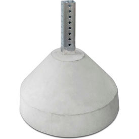 Tapco, Traffic & Parking Control Co, Inc 105863 125 lbs. Round Concrete Base with 18" Nesting Sleeve (Accepts 2" Square Post) image.