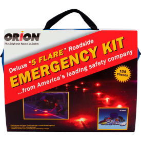 Tapco, Traffic & Parking Control Co, Inc 113178 113178 105 Pc. Deluxe 5-Flare Roadside Emergency Kit image.