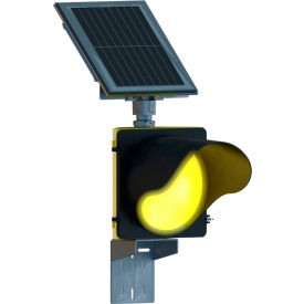 BlinkerBeacon 24/7, Self Contained, 12" Amber LED, 9-Wire, 12"W x 12"H, Yellow view 2