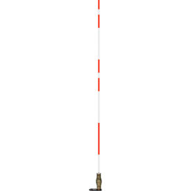 Tapco, Traffic & Parking Control Co, Inc 2673-00002 2673-00002 Hydrant/Utility Marker, 7 Long with Flat Bracket, Red/White image.