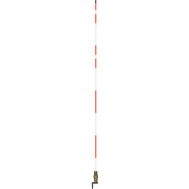 Tapco, Traffic & Parking Control Co, Inc 2673-00004 2673-00004 Hydrant/Utility Marker, 7 Long with L-Bracket, Red/White image.