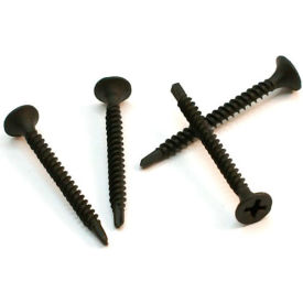 Titan Fasteners ABY66032 #6 x 1" Drywall Screw - Phillips Bugle Head - Black Phosphate - TEK Self-Drilling Point - Pkg of 500 image.