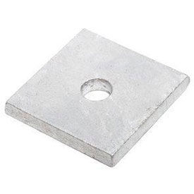Titan Fasteners BMN16 1" Square Plate Washer - " I.D. - 3/8" Thick - Steel - Hot Dip Galvanized - Grade 2 - Pkg of 10 image.