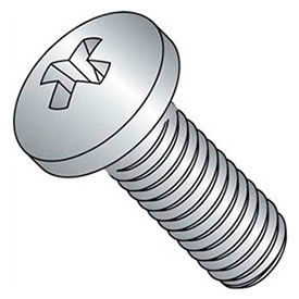 Titan Fasteners CNC02004 M2 x 0.4 x 4mm Machine Screw - Phillips Pan Head - Steel - Zinc - DIN 125B - Pkg of 100 image.