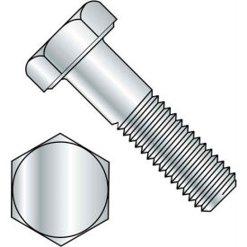 Hex Head Cap Screw - M8 x 1.25 x 16mm - Steel - Zinc Clear - Class 8.8 - DIN 933 - Pkg of 100