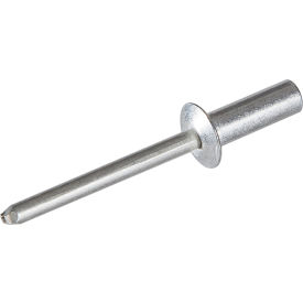 Pop Blind Rivet - 5/32 x 5-6 - Button Head - Up to 3/8" Grip - Aluminum/Aluminum - USA - Pkg of 500 