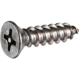 10 x 1/2" Security Sheet Metal Screw - Flat Phillips Head - 18-8 Stainless Steel - Pkg of 100 view 2