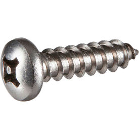 Tamperproof Screw Co., Inc. 2.10A1PS #10 x 1" Tamper-Proof Security Sheet Metal Screw - Pan Phillips Head - 18-8 Stainless Steel - 100 Pk image.