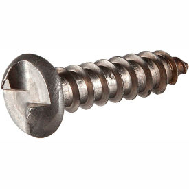 Tamperproof Screw Co., Inc. 5.10A112RS #10A x 1-1/2" One-Way Security Sheet Metal Screw - Round Head - 18-8 Stainless Steel - Pkg of 100 image.