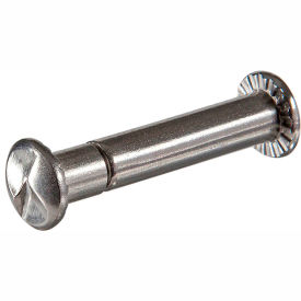 Tamperproof Screw Co., Inc. 5X.102114PS 10-24 x 1-1/4" Partition Size Sex Bolt Set - One Way - Truss Head - 18-8 Stainless Steel - 100 Pack image.