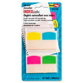 Redi-Tag Corporation 33148 Redi-Tag® Removable Tabs, 1-1/16" x 1-1/4", Assorted Colors, 48 Tabs/Pack image.