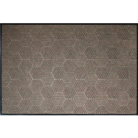 Andersen Company 1848223070 WaterHog Silver Entrance Mat, 3/8"Thick, 2W x 3L, Gray Cleated Backing image.