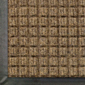 Andersen Company 2005046070 WaterHog® Squares Entrance Mat Classic Border 3/8" Thick 4 x 6 Camel image.