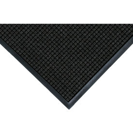 M+A Matting WaterHog® Squares Classic Mat 3/8" Thick 6W x 8L Charcoal Black 