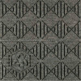 Waterhog Eco Premier Carpet Tile 22157314000 Geometric 18""L X 18""W X 1/4""H Grey Ash 12-PK