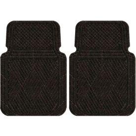 Waterhog Car Mats with Classic Pattern, Large, Charcoal, Front Set of 2 - 3902540001070