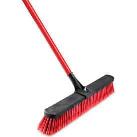 Libman Company 1189*****##* Libman Commercial 24" Multi-Surface Push Broom with Clamp Handle, 4 Per Pack - 1189 image.