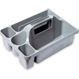 Commercial Maid Carry Caddy, 16"L x 11-1/2"W x 7-1/2"H, Gray, Pack of 6 view 2