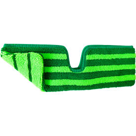 Commercial Dual-Sided Freedom Microfiber Spray Mop Refill, 5" X 15", Green, 6/Pack view 2