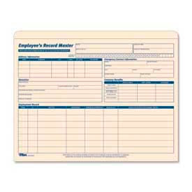 Tops Business Forms 3280 Tops® Employee Record Master File Jackets, 25-3/4" x 9-1/2", Manila, 20/Pack image.