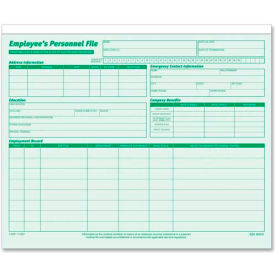 Tops Business Forms 3287 Tops® Employee Record File, 25-3/4" x 9-1/2", Green, 20/Pack image.