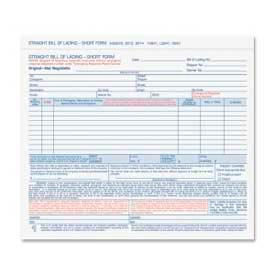 Tops Bill Of Lading Forms, 3-Part, Carbonless, 8-1/2