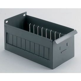 Tri-Boro Shelf Box 5-1/2"W x 22-7/8"D x 4-5/8"H Dark Gray 