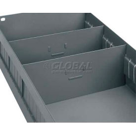 Tri-Boro Shelf Box Dividers 5"" Dark Gray