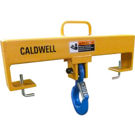 Caldwell Group, Inc. 10F-5-24 Lif-Truc Fork Lift Beam, Double Fork, Single Fixed Hook, 10, 000lb., 24" Dim A Size image.
