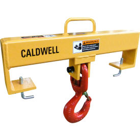 Caldwell Group, Inc. 10S-5-24 Lif-Truc Fork Lift Beam, Double Fork, Single Swivel Hook, 10, 000lb., 24" Dim A Size image.