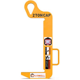 Caldwell Group, Inc. 82NC-1/2-12 Strong-bac Narrow Coil C-Hook, 1000 Lbs. Capacity, Yellow, 12" Max Coil Width image.