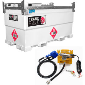 Western Global 552 Gallon TransCube Diesel Transportable Fuel Storage Tank 12V / 15GPM Pump Kit