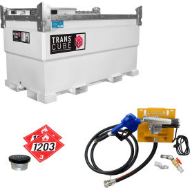 Western Global 552 Gallon TransCube Gasoline Transportable Fuel Storage Tank 12GPM Pump Kit