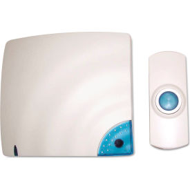 Tatco 57910 Wireless Doorbell Battery Operated 1-3/8"W x 3/4"D x 3-1/2"H Bone