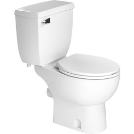 Round Bowl Rear Discharge w/Seat, White view 2