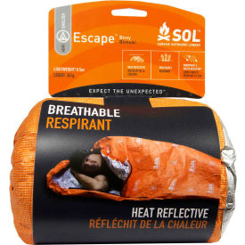 Tender Corp-Genuine First Aid 0140-1228 Survive Outdoors Longer® Escape™ Bivvy 84" x 36", Orange image.