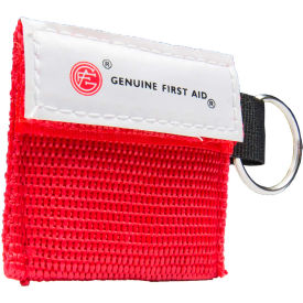 Tender Corp-Genuine First Aid 9999-2401 Genuine® Mini Carrying Case with Key Ring & CPR Barrier image.