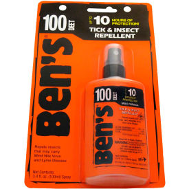 Tender Corp-Genuine First Aid 0006-7080 Bens® 100 DEET Mosquito, Tick and Insect Repellent, 3.4 Oz. Pump Spray image.