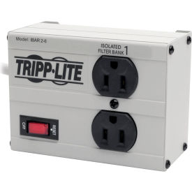 Tripp Lite ISOBAR2-6 Isobar Premium Surge Protector/Suppressor w/ 2 Outlets 6 Cord 1410 Joules