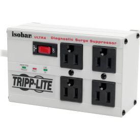 Trippe Lite ISOBAR4ULTRA Tripp Lite ISOBAR4ULTRA Isobar Ultra Surge Protector/Suppressor 4 Outlets 6 Cord 3330 Joules w/ LED image.